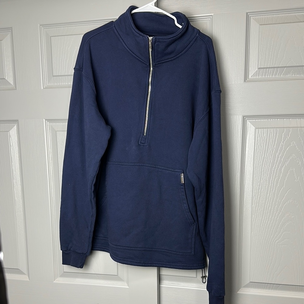 ESNTLS Navy Half-Zip Sweater